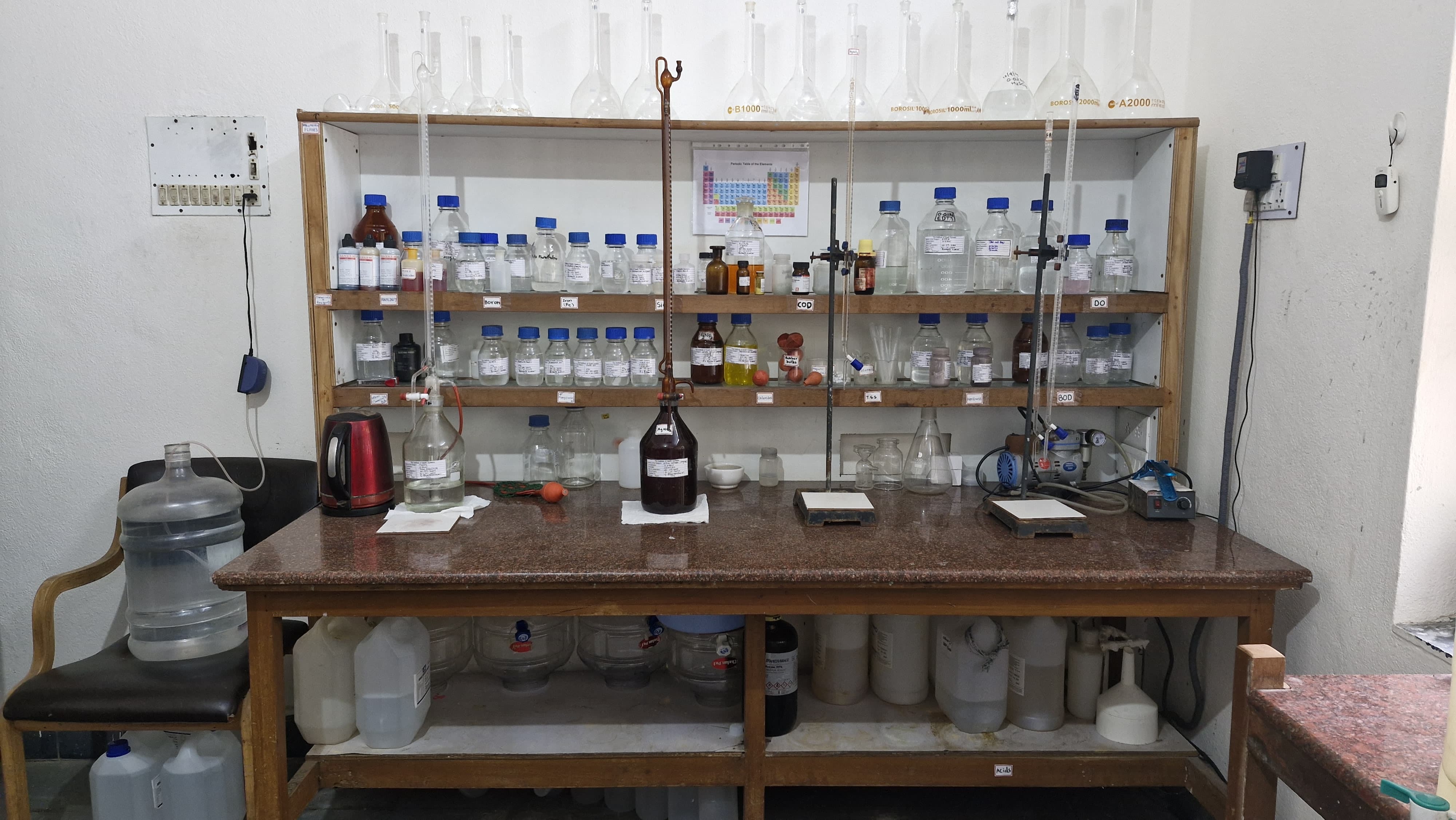 A view of titration station -1